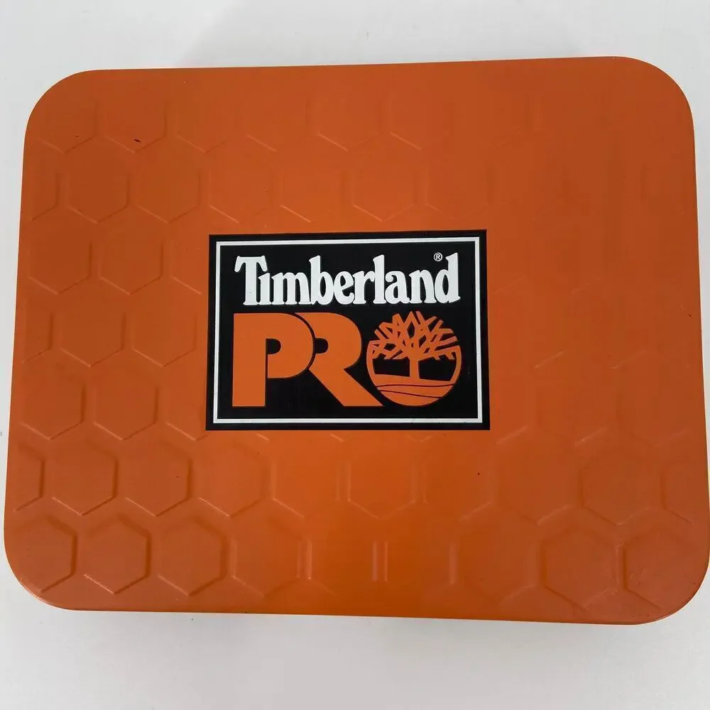 Timberland RFID Wallet Black Passcase Pro Leather With ID Slot in Tin Gift Box